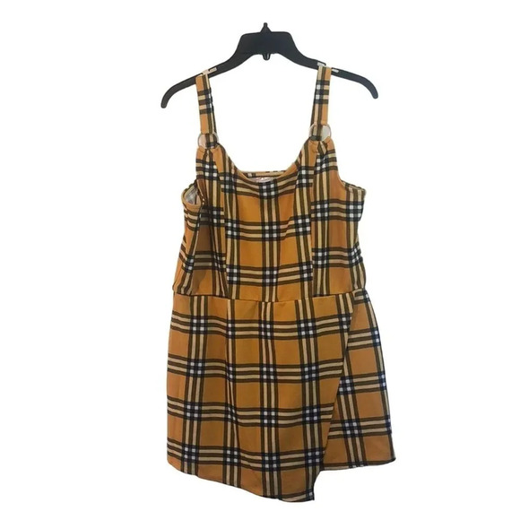 No Boundaries Pants - No Boundaries Junior's Plaid‎ Romper size XL